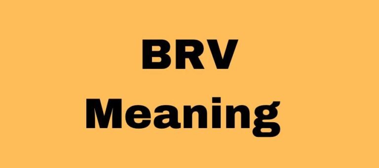 What Do Brv Mean In Texting?