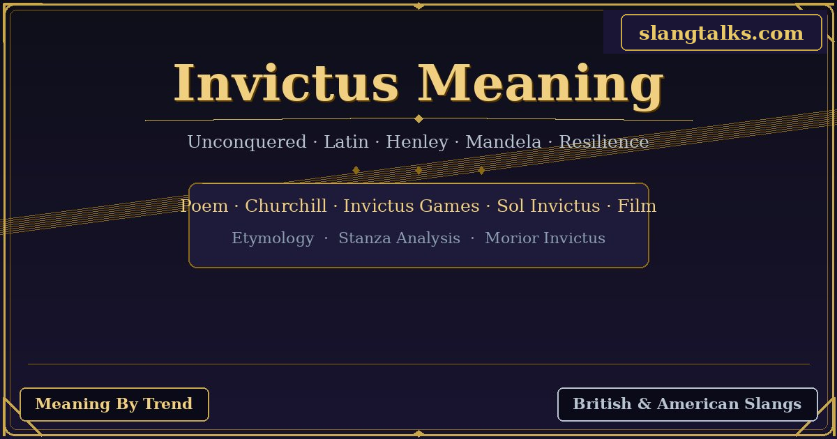 invictus meaning