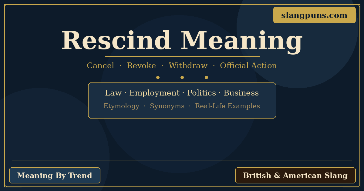 rescind meaning