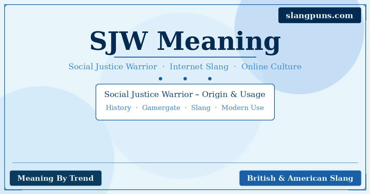 sjw meaning