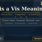 vis a vis meaning