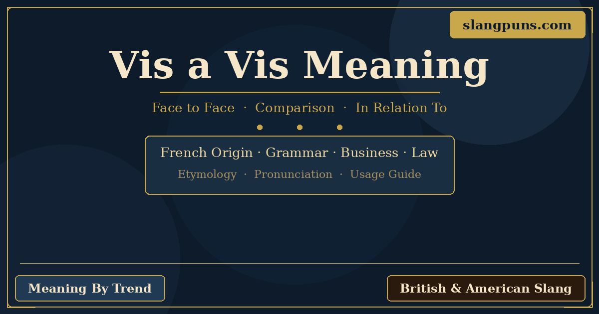vis a vis meaning