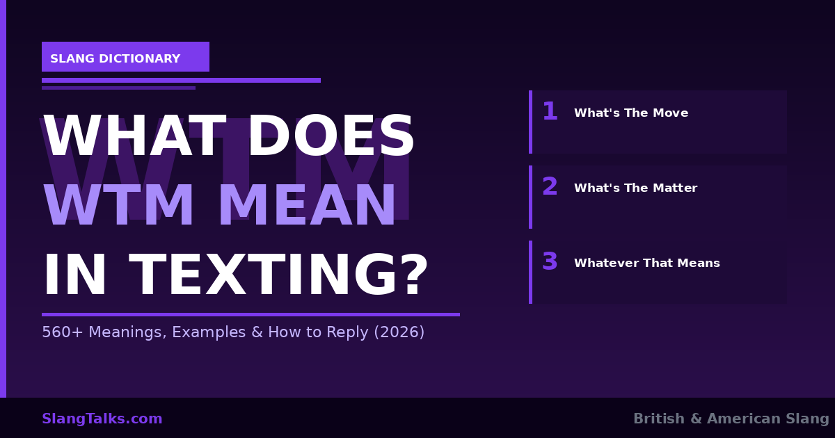 what does wtm mean in texting