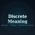 discrete meaning