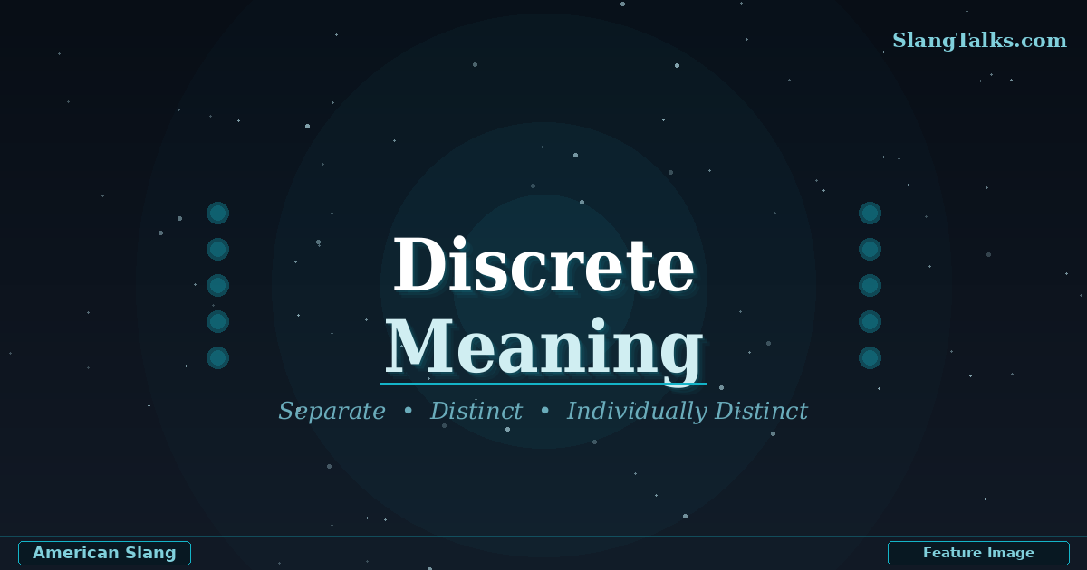 discrete meaning