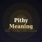 pithy meaning