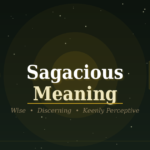 sagacious meaning