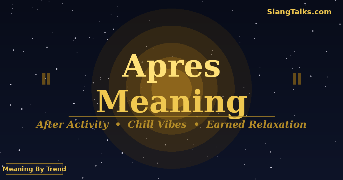 apres meaning