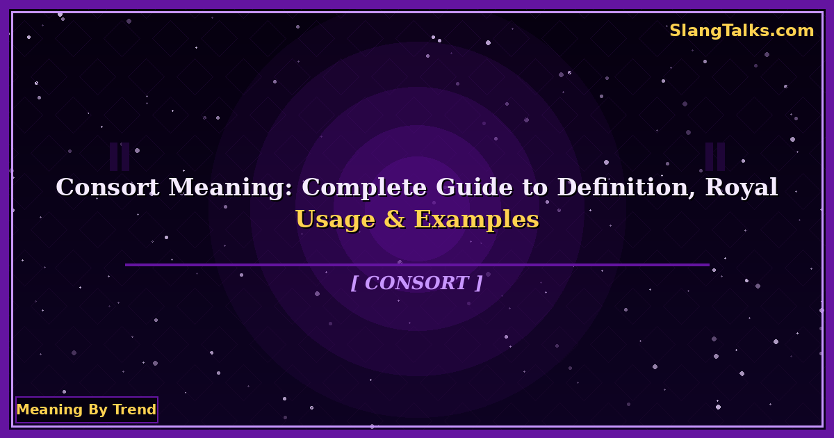 consort meaning