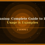 gusto meaning