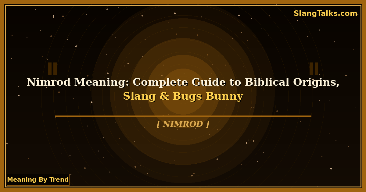nimrod meaning