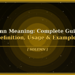 solemn meaning