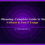 tweaking meaning slang