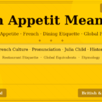 bon appetit meaning