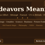 endeavors meaning