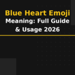 blue heart emoji meaning