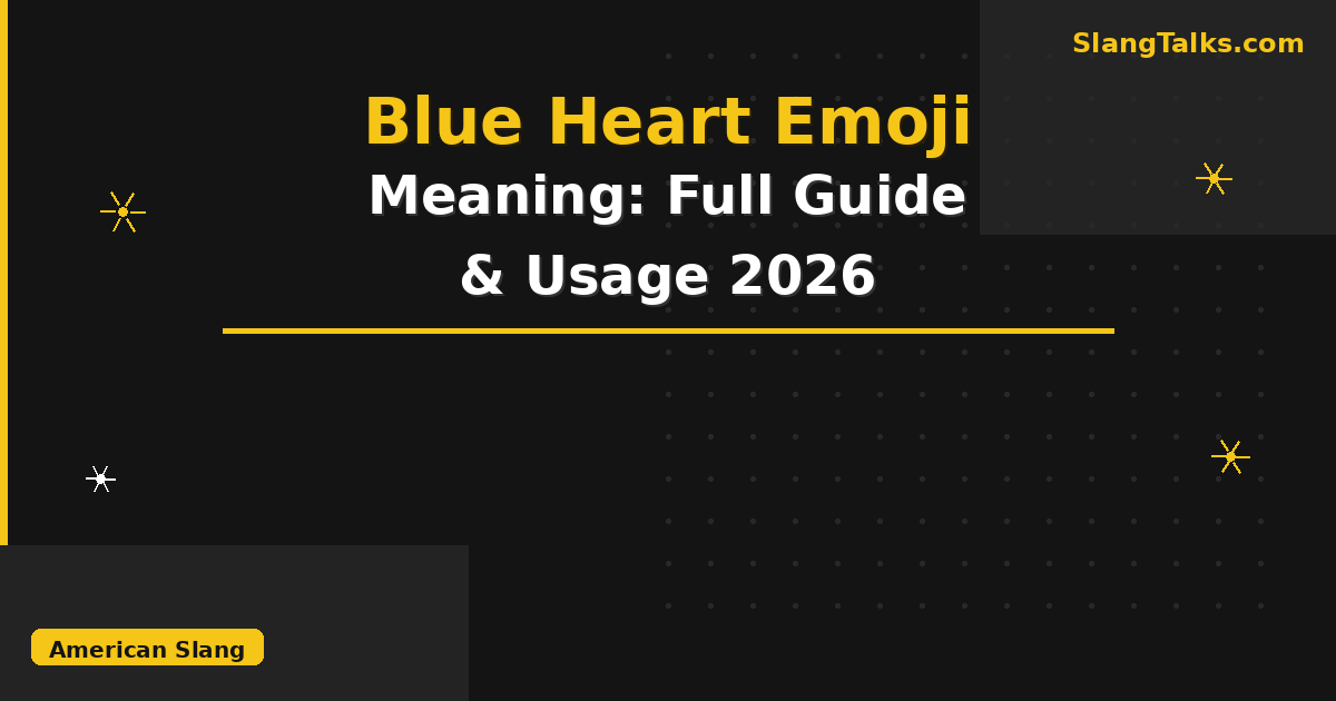 blue heart emoji meaning