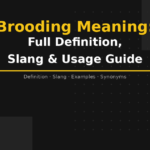 brooding meaning