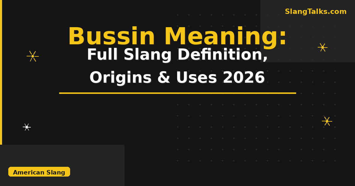 bussin meaning