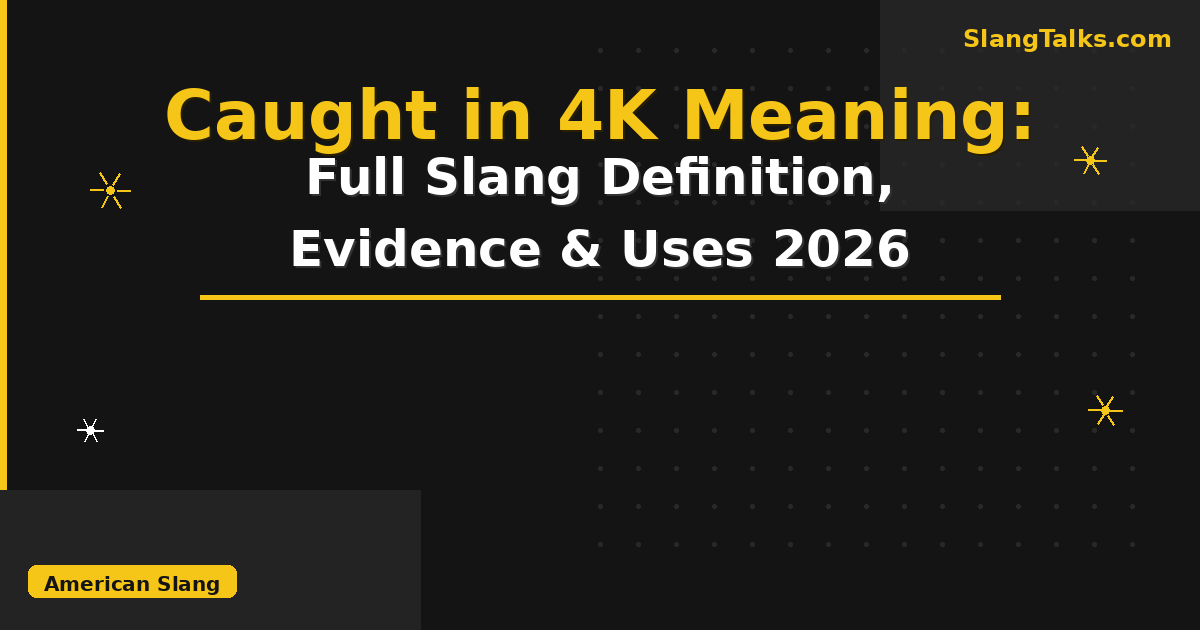 caught in 4k meaning