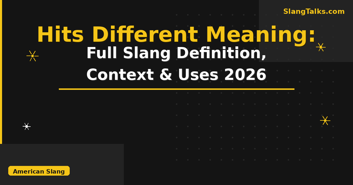 hits different meaning