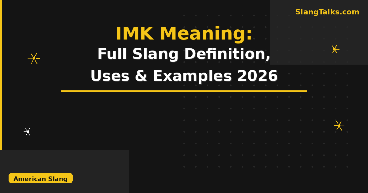 imk meaning