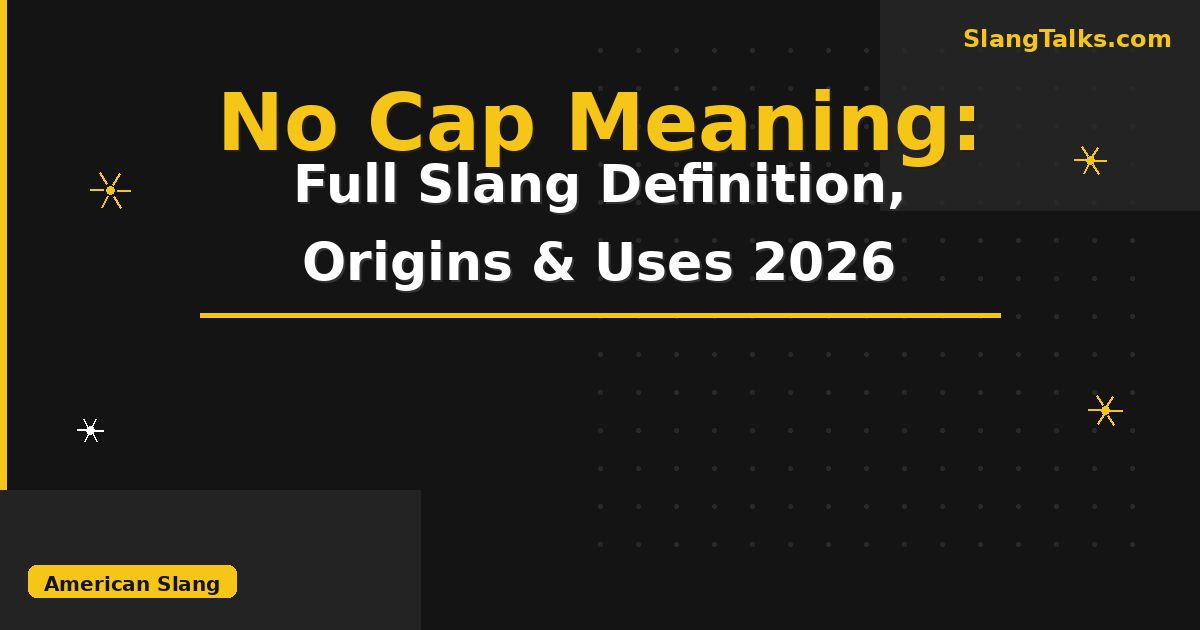no cap meaning