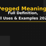 pegged meaning