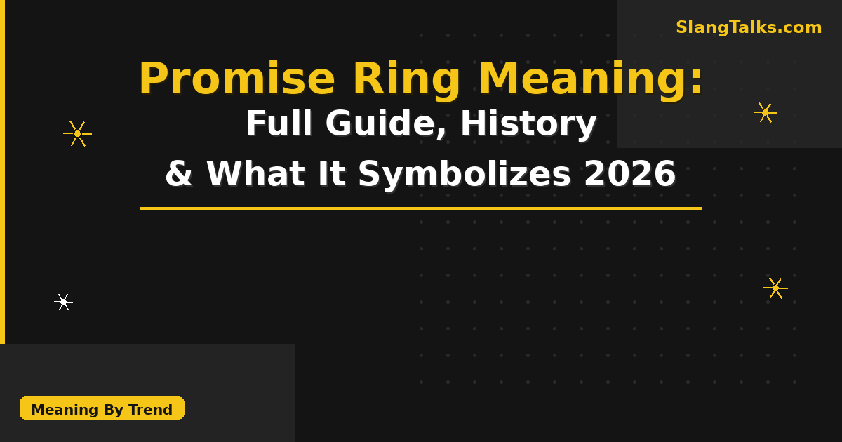 promise ring meaning