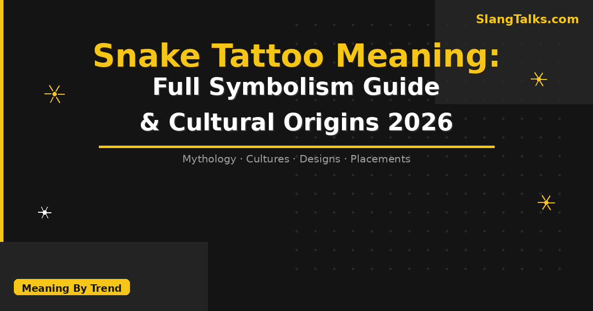 snake tattoo meaning
