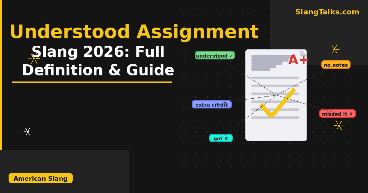understood the mission meaning understood assignment slang 2026