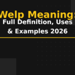 welp meaning