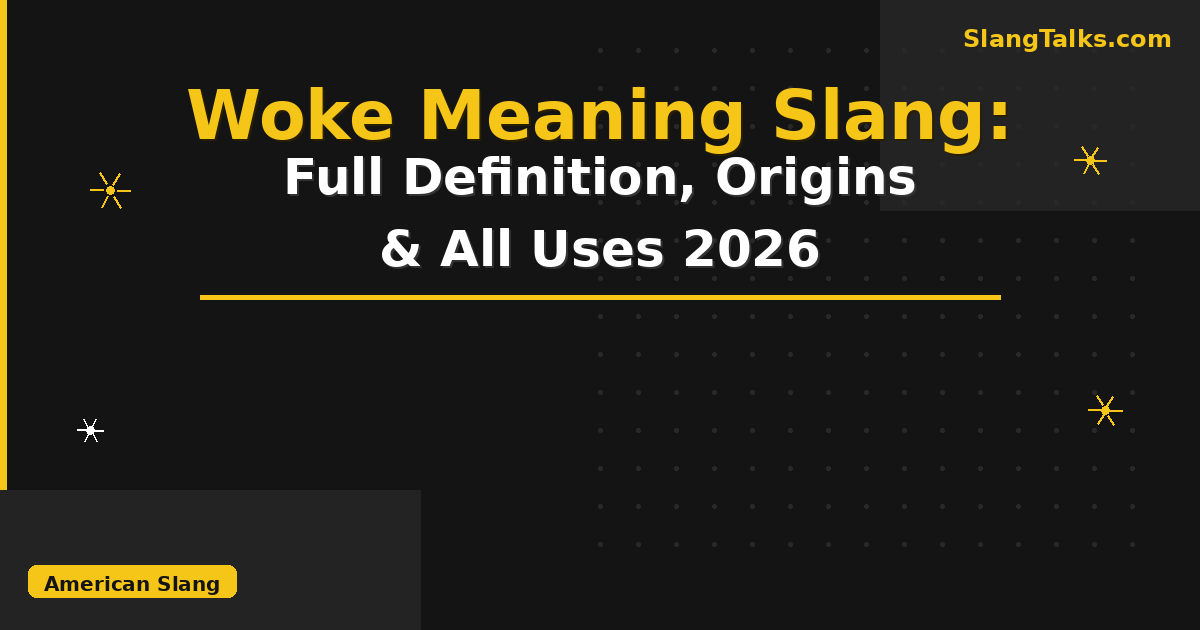 woke meaning slang
