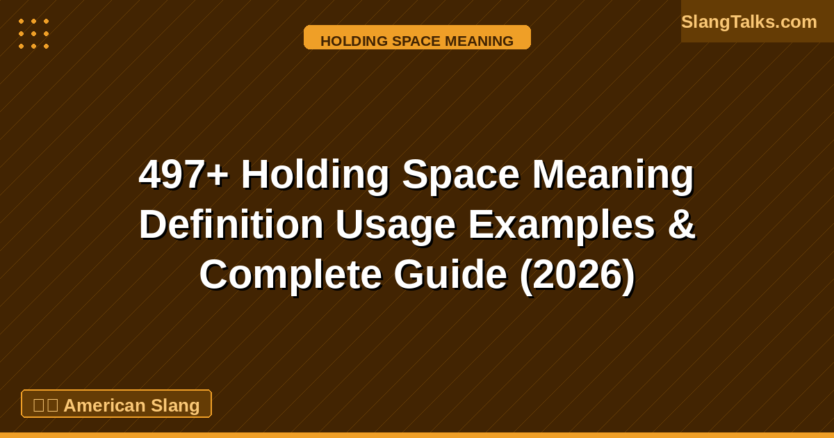holding space meaning