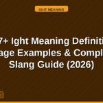 ight meaning
