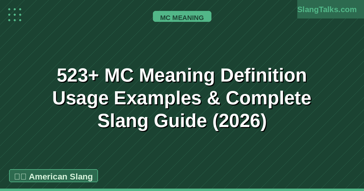 mc meaning