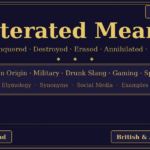 obliterated meaning