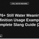 still water meaning