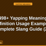 yapping meaning