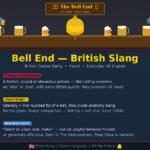 bell end meaning british