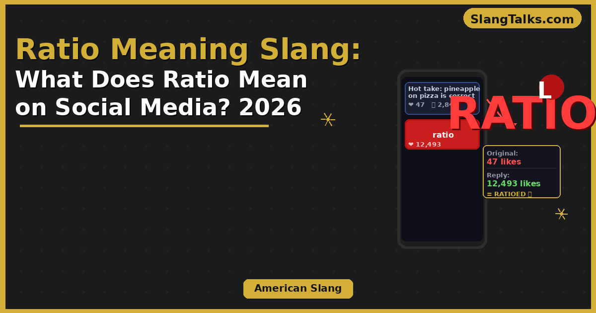 ratio meaning slang