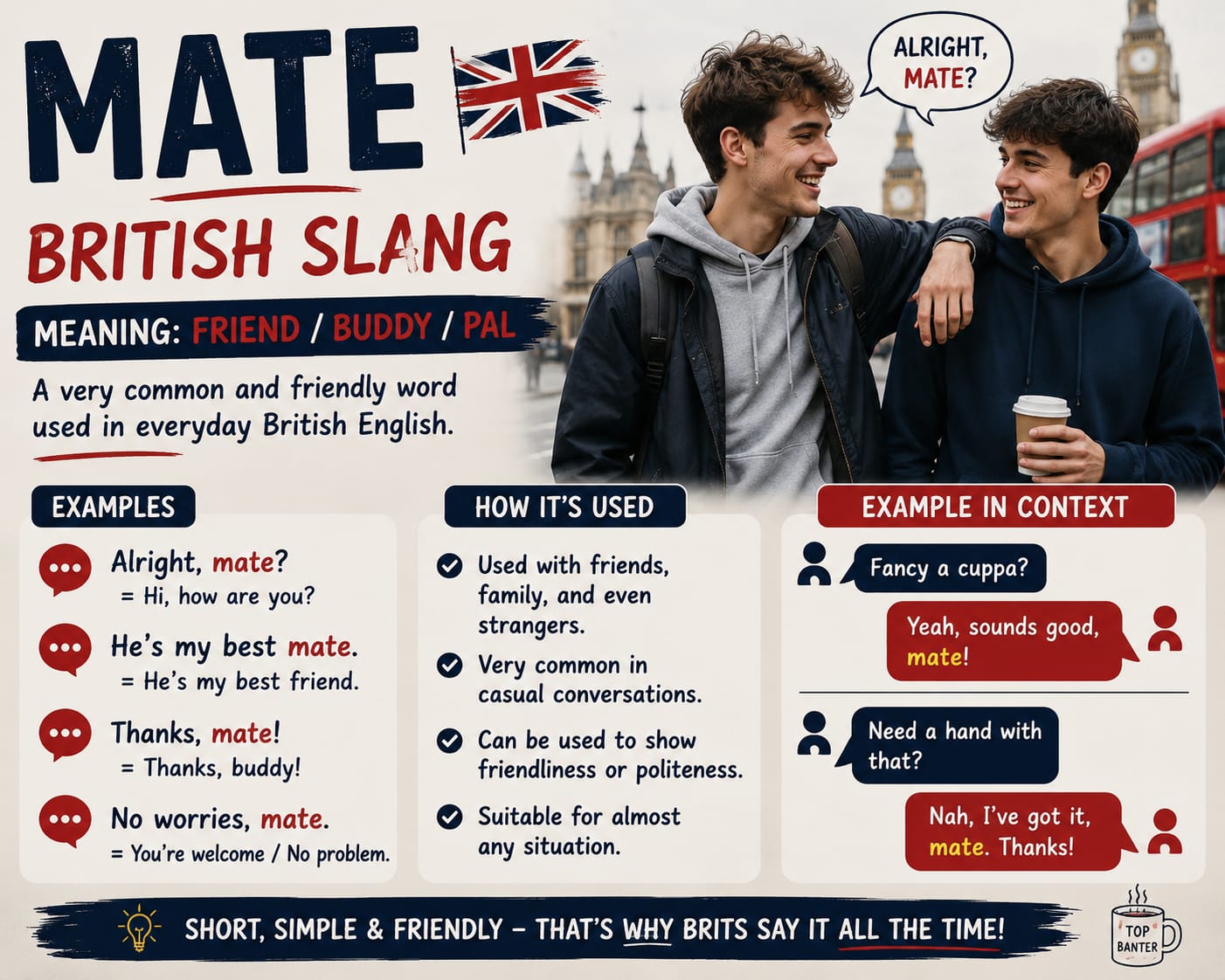 mate meaning british slang